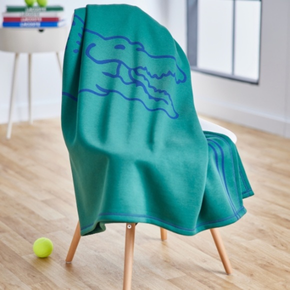 Lacoste Other - Lacoste Home Vintage-Like Croc Throw - Green